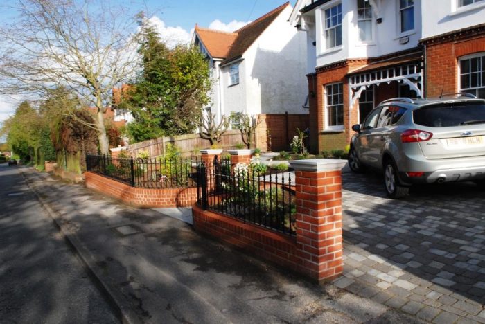 New walls, gates and steps