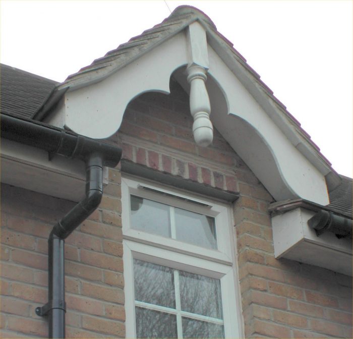 Front dormer with scalloped bargeboard detail