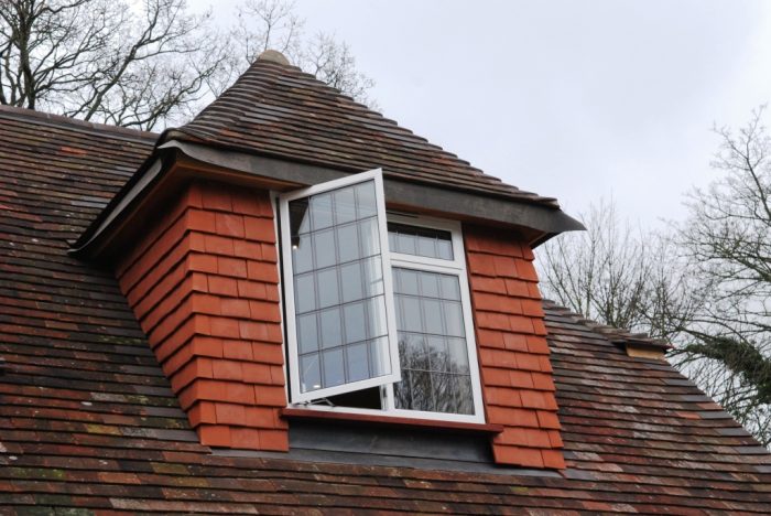 Tiled dormer window