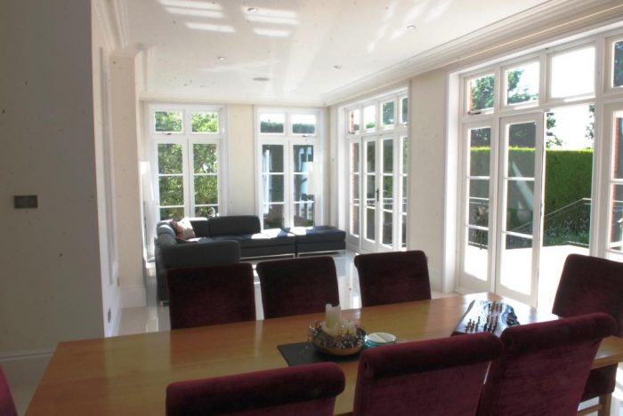 Open plan kitchen/family/dining area