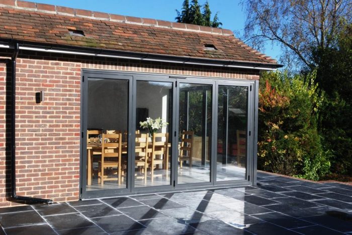 Orangery style extension with bi-fold doors