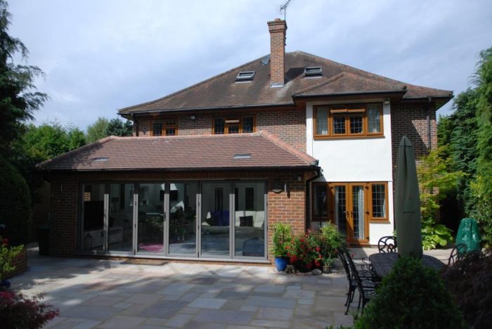 Rear orangery style extension