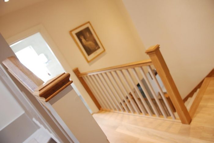 Part oak/part painted staircase